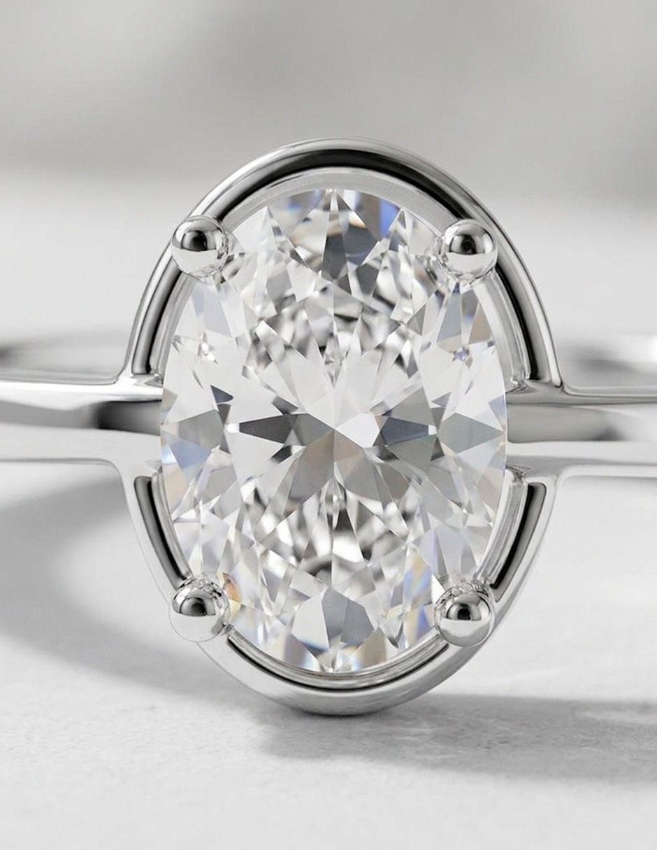 Anillo de compromiso de oro 9 k 6