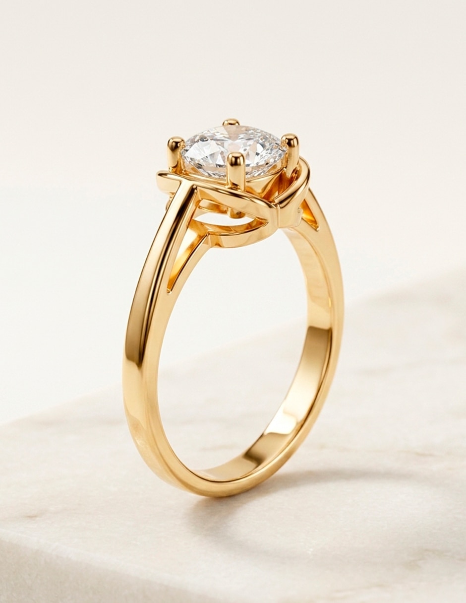 Anillo de compromiso de oro 9 k AMORE MIO