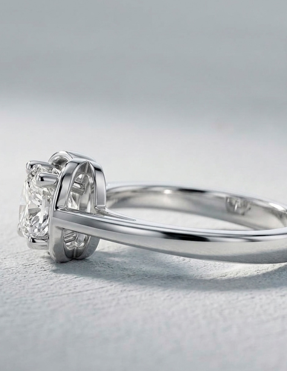 Anillo de compromiso de oro 14 k 7
