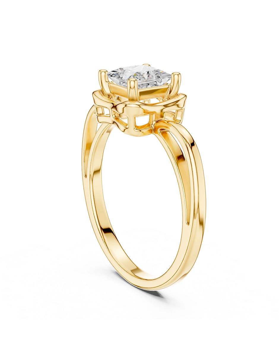 Anillo de compromiso de Oro 9 k AMORE MIO Amore Mio! Diamante de laboratorio