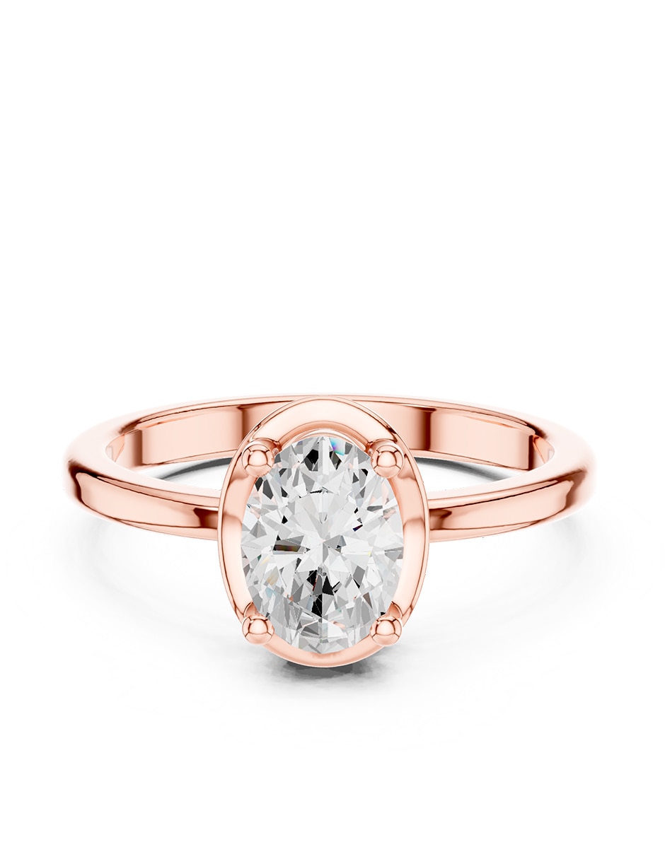 Anillo de compromiso de oro 14 k 1