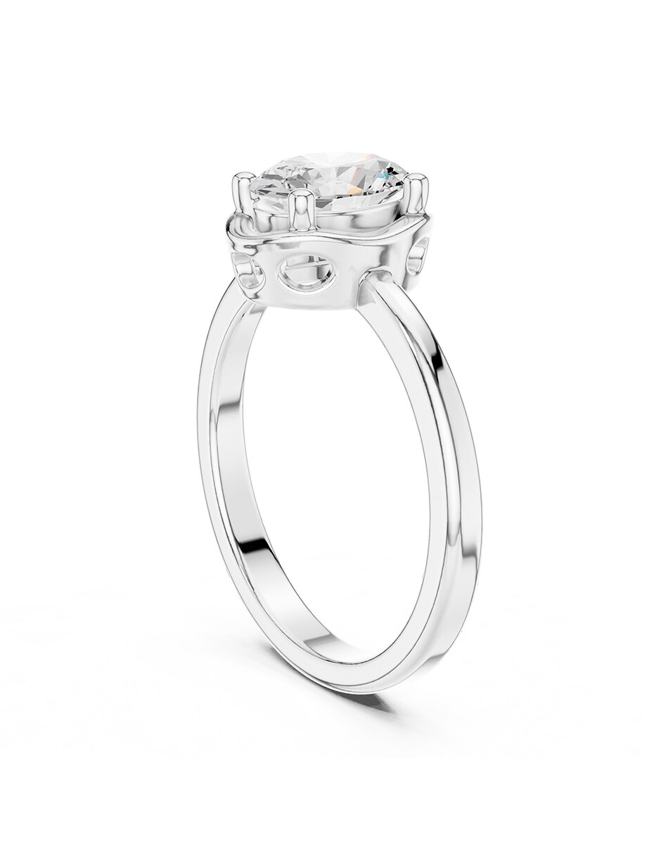 Anillo de compromiso de oro 9 k 3