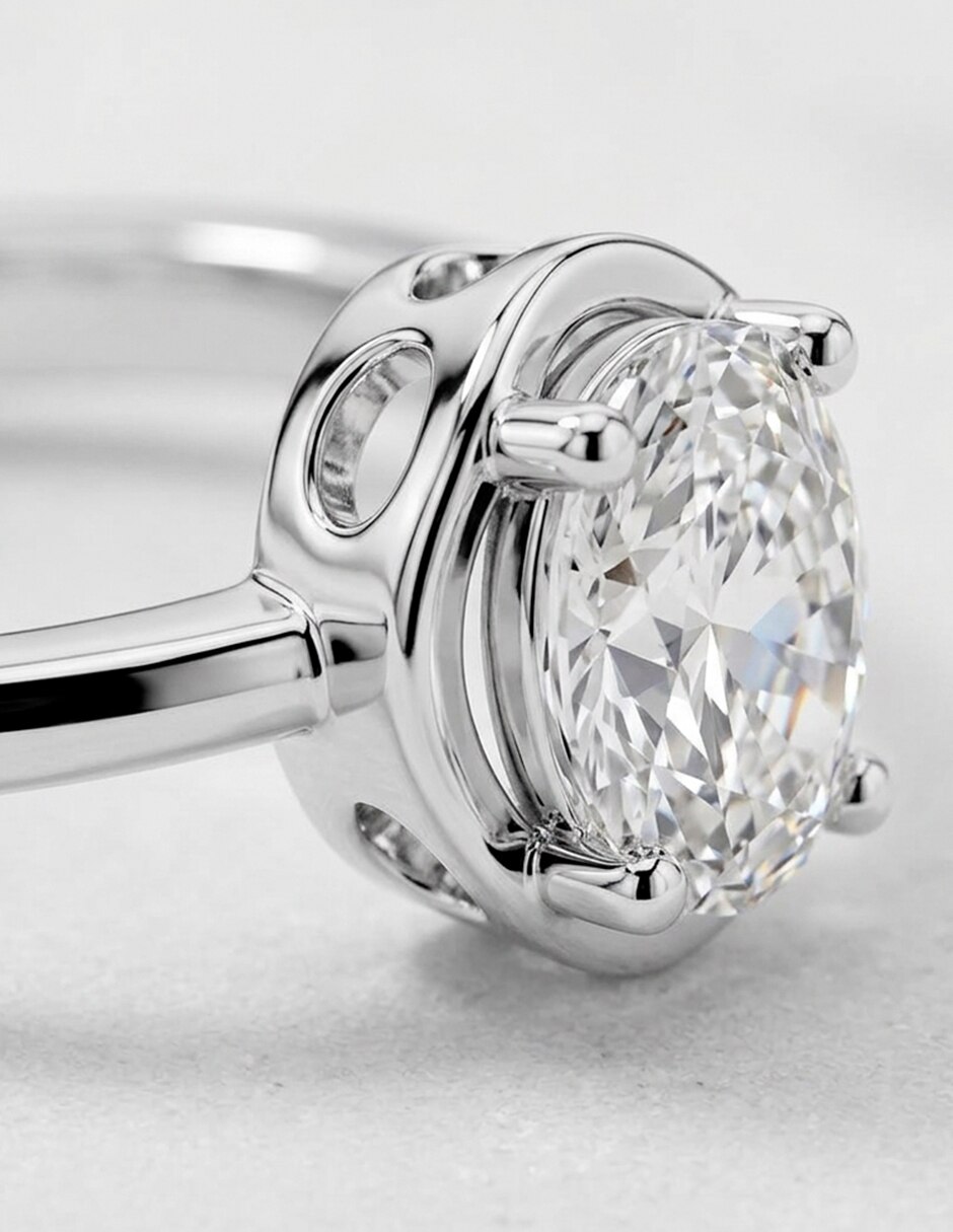 Anillo de compromiso de oro 9 k 6