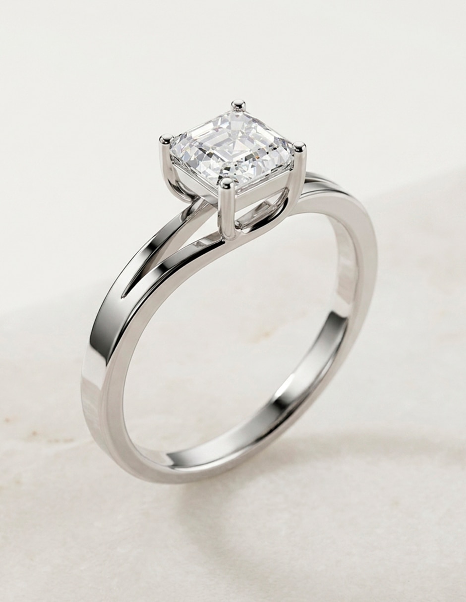 Anillo de compromiso de oro 9 k 7
