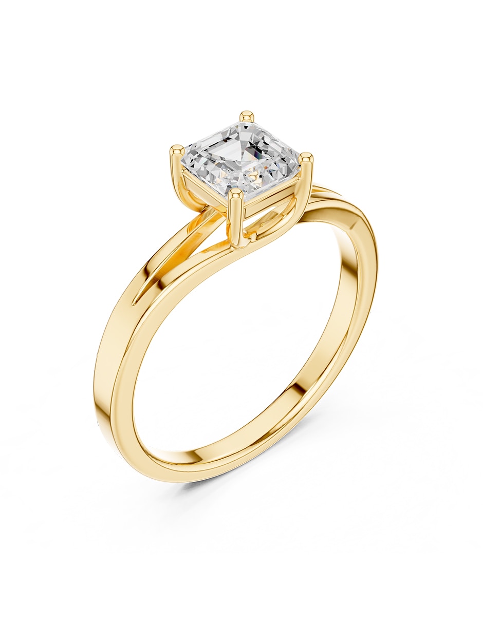 Anillo de compromiso de oro 9 k 2