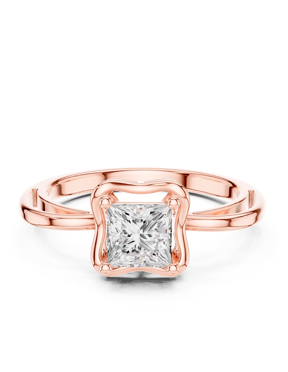 Anillo de compromiso de oro 18 k 1