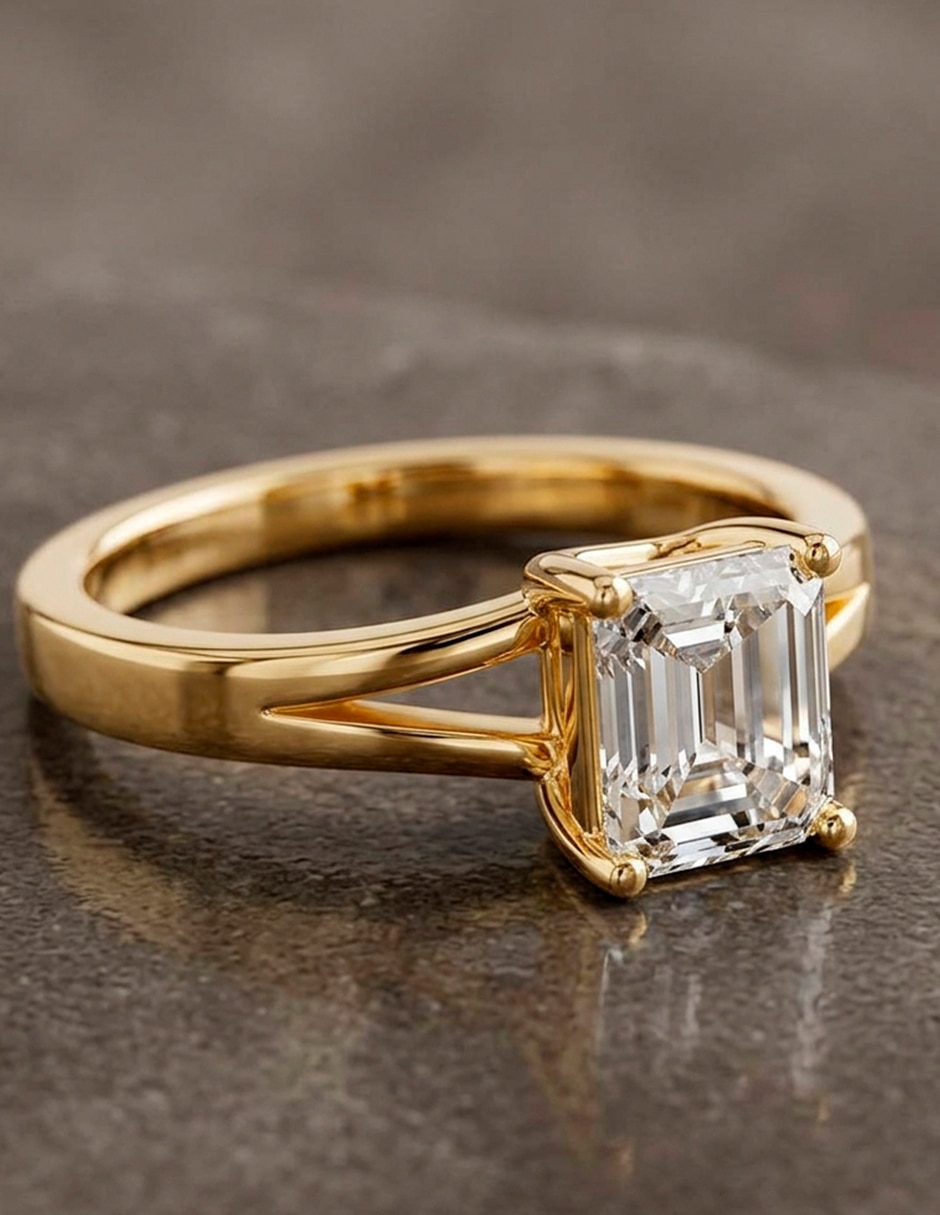 Anillo de compromiso de oro 18 k AMORE MIO