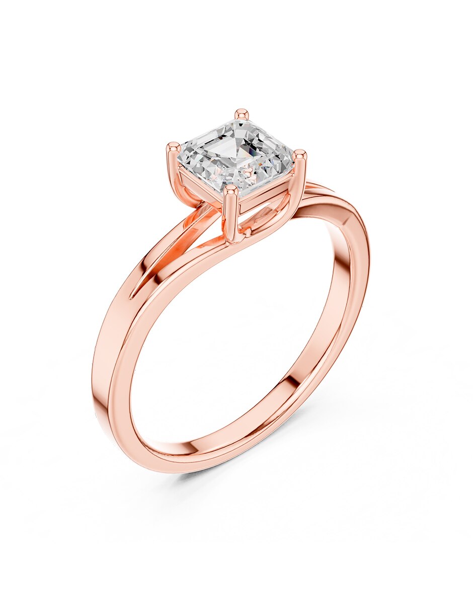 Anillo de compromiso de oro 18 k 2
