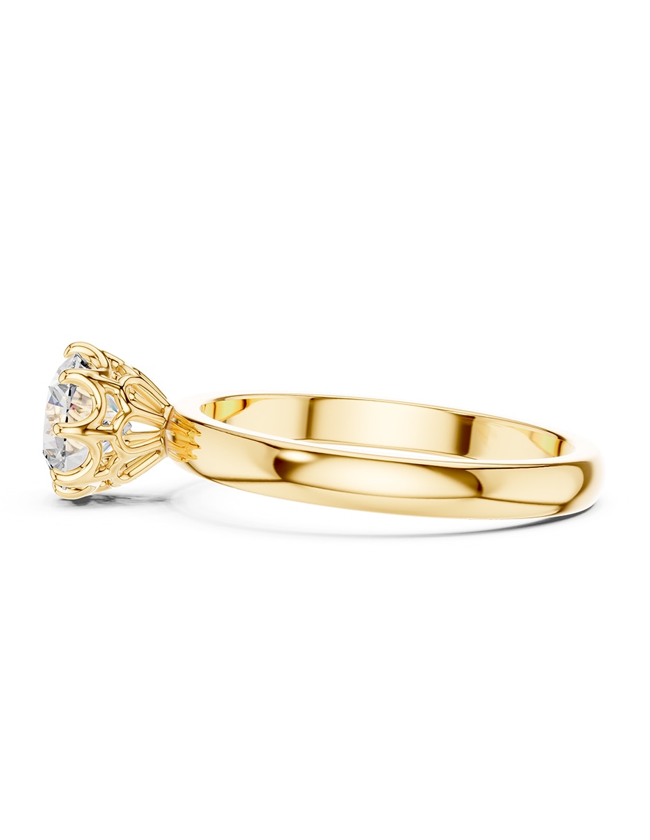 Anillo de compromiso de oro 18 k amore mio zirconia cúbica