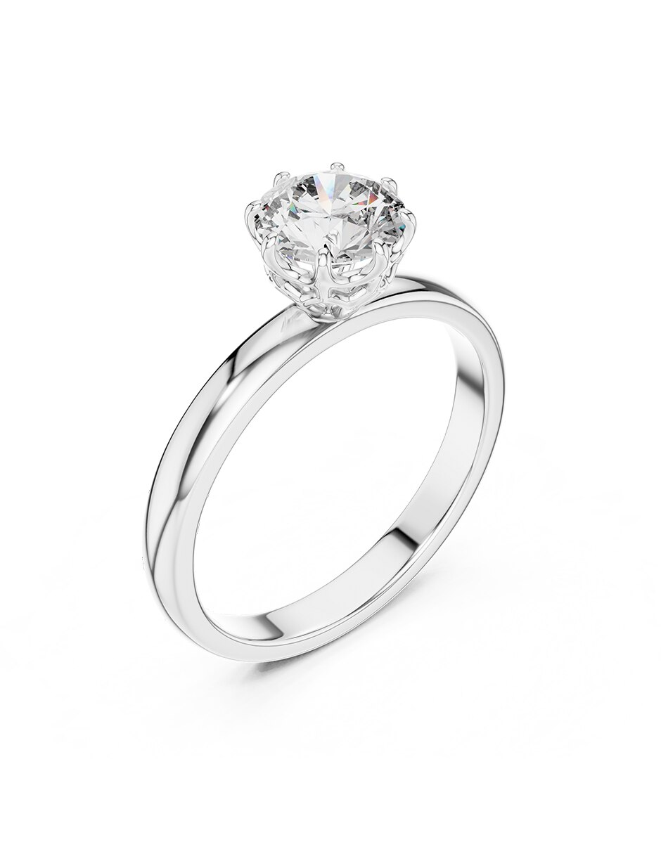 Anillo de compromiso de oro 18 k 2