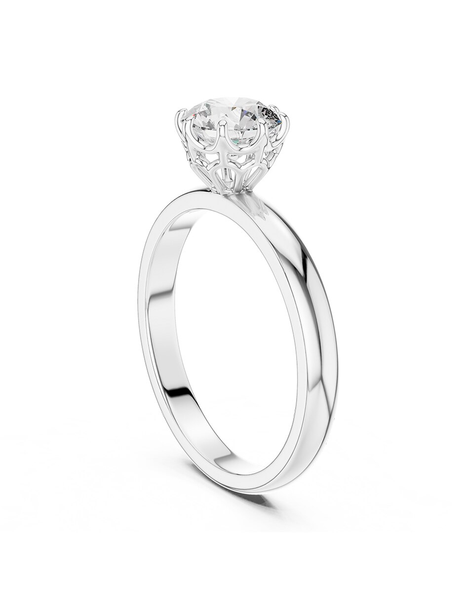 Anillo de compromiso de oro 18 k 3