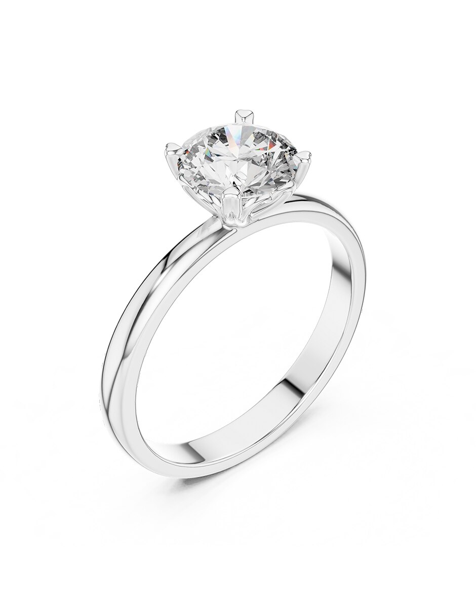 Anillo de compromiso de oro 9 k zirconia cúbica 2
