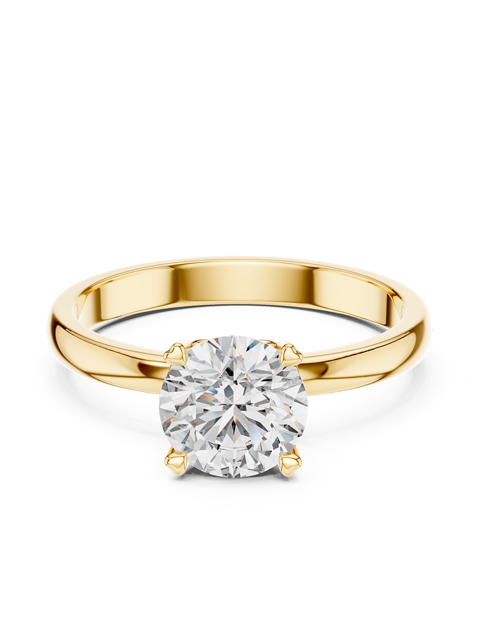 Anillo de compromiso de Oro 14 k ! Zirconia cúbica