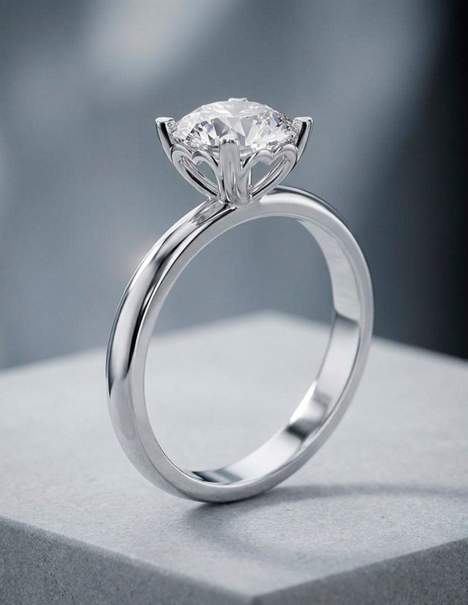 Anillo de compromiso de Oro 14 K ! 7