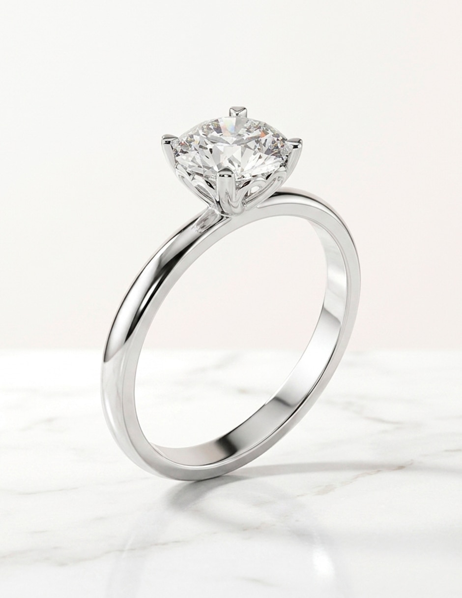 Anillo de compromiso de Oro 14 K ! 9