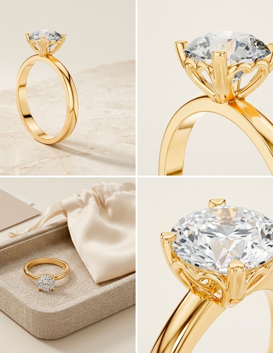 Anillo de compromiso de Oro 18 k Amore Mio!
