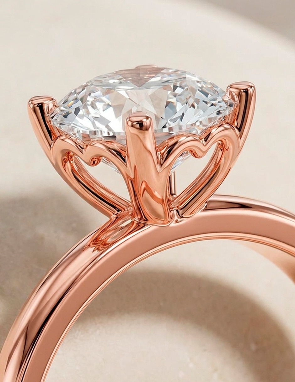 Anillo de compromiso de Oro 14 K ! 9
