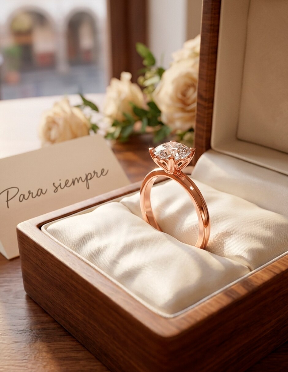Anillo de compromiso de Oro 18 K ! 9