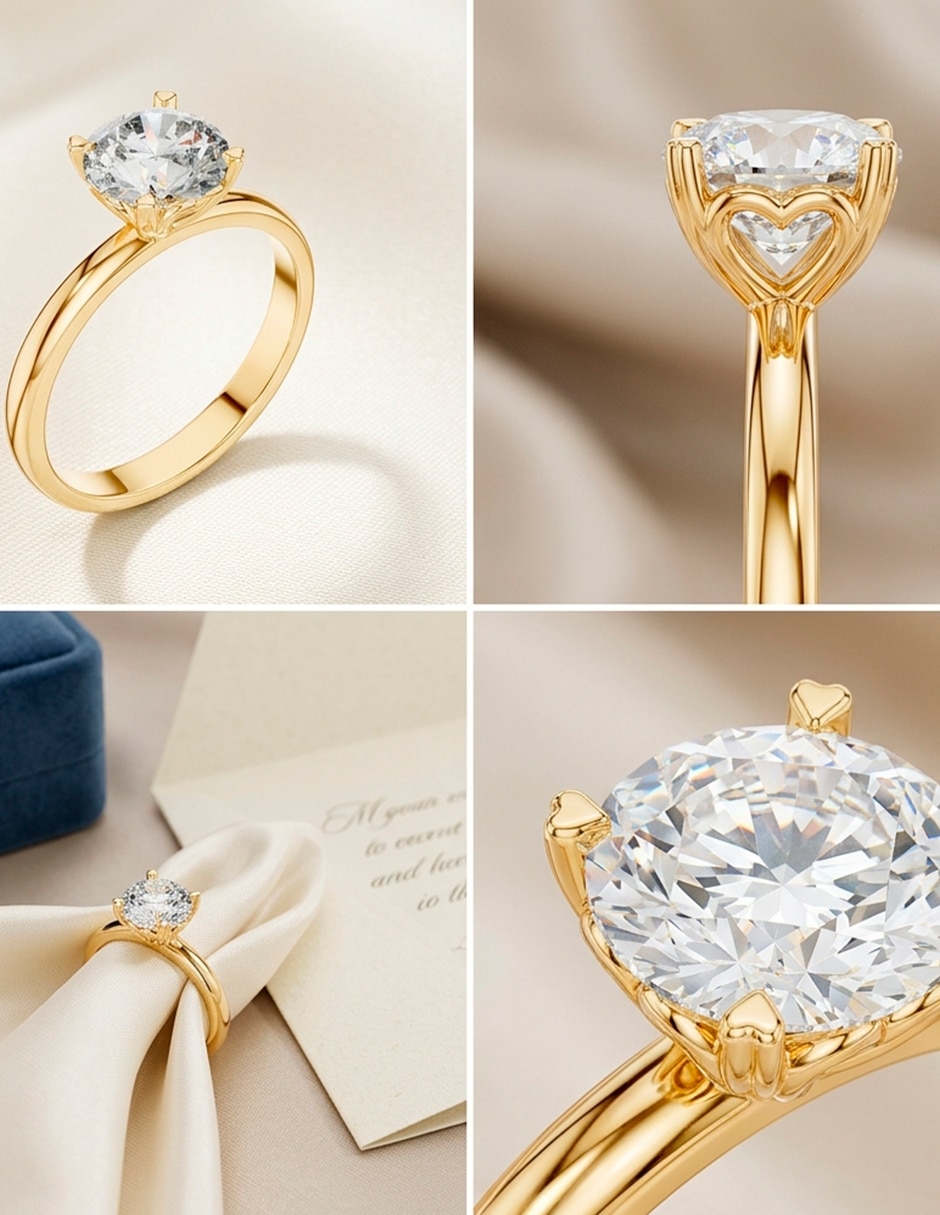 Anillo de compromiso de Oro 18 K Amore Mio!