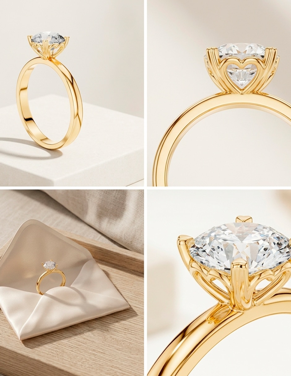 Anillo de compromiso de Oro 18 K Amore Mio!