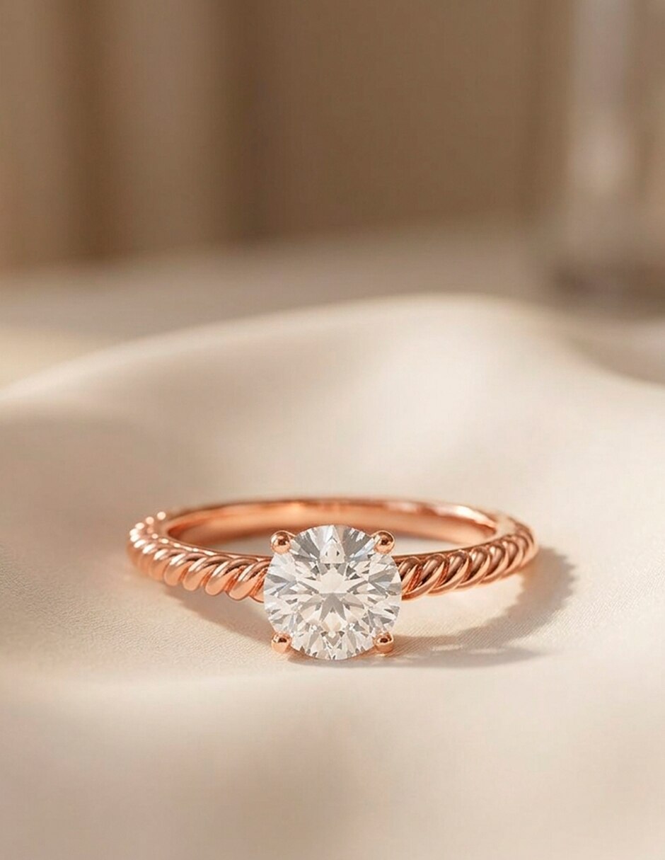 Anillo de compromiso de Oro 9 K ! 6
