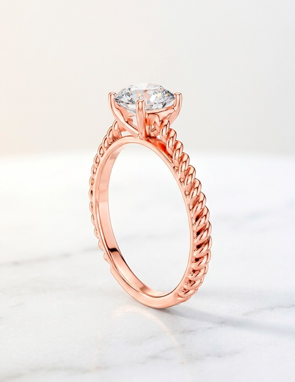 Anillo de compromiso de Oro 9 K ! 7