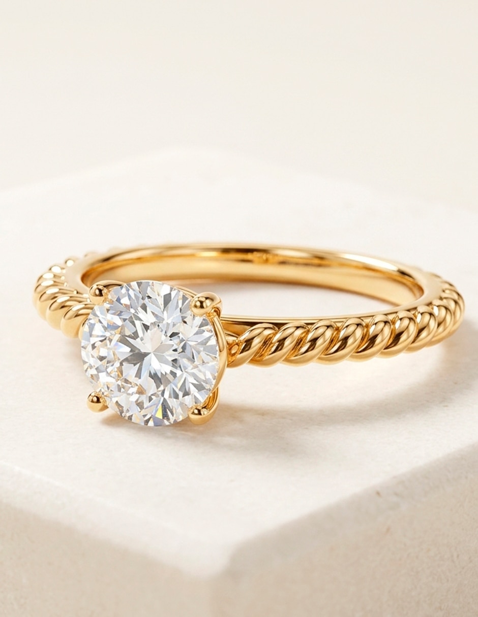 Anillo de compromiso de Oro 14 K Amore Mio!