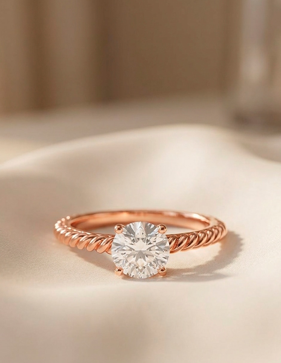 Anillo de compromiso de Oro 14 K ! 6