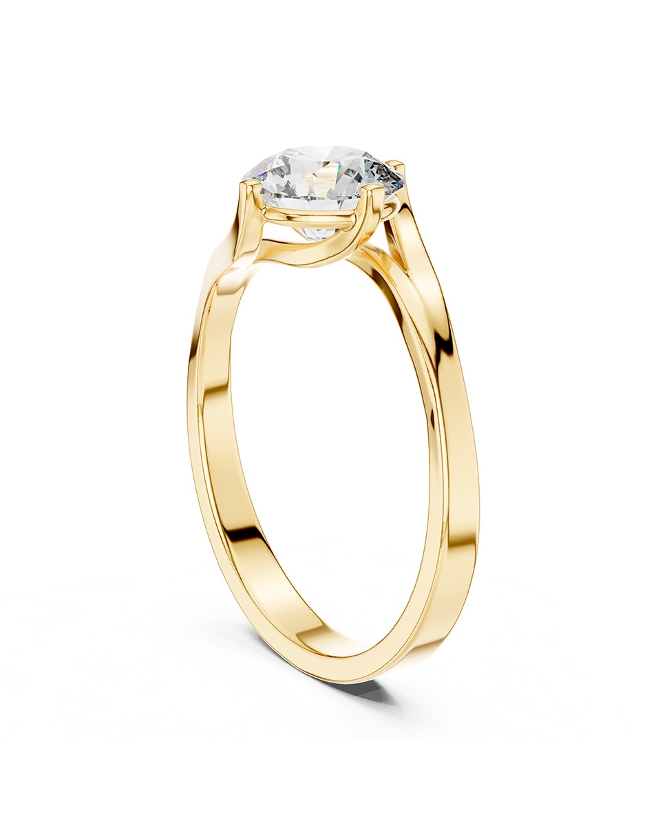 Anillo de compromiso de oro 18 K Amore Mio zirconia cúbica