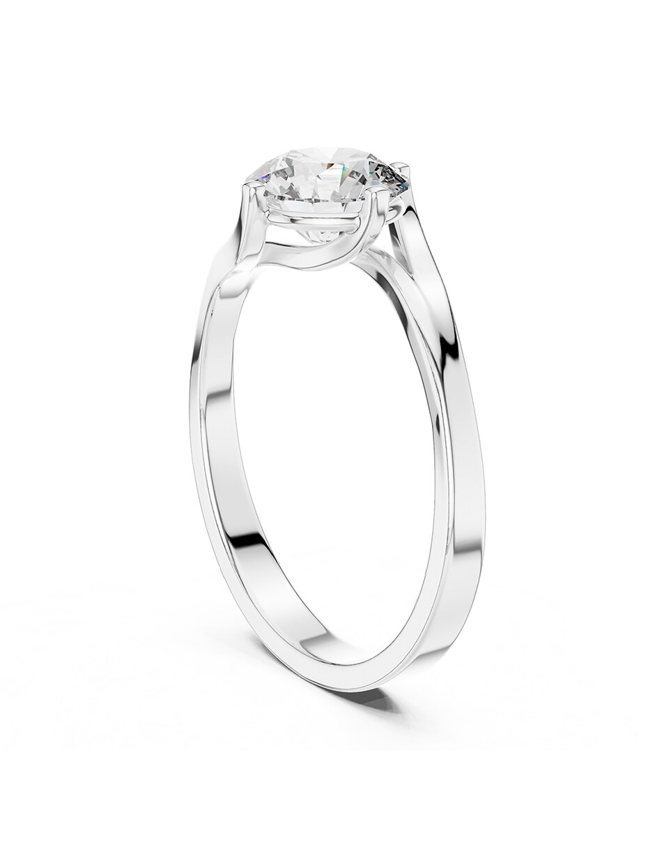 Anillo de compromiso de oro 14 k Amore Mio! diamante de laboratorio 5