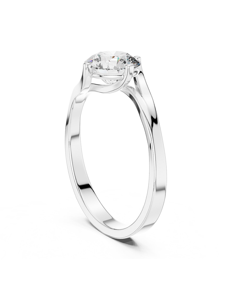 Anillo de compromiso de oro 14 K diamante de laboratorio 3