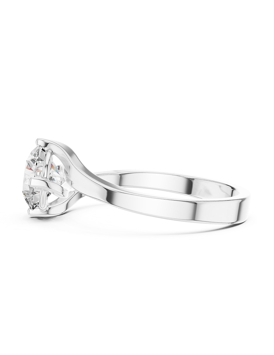 Anillo de compromiso de oro 14 K diamante de laboratorio 5