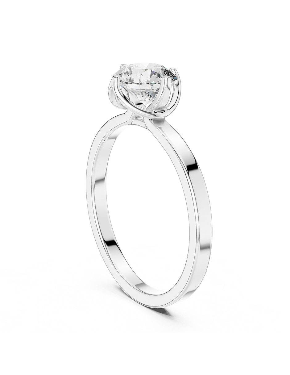 Anillo de compromiso de oro 14 K diamante de laboratorio 3