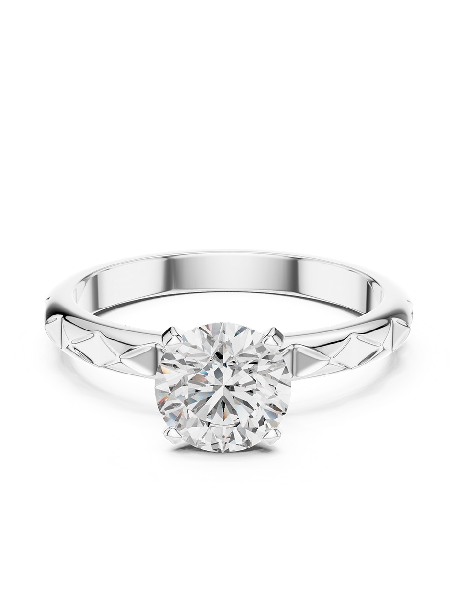 Anillo de compromiso de oro 14 k 1