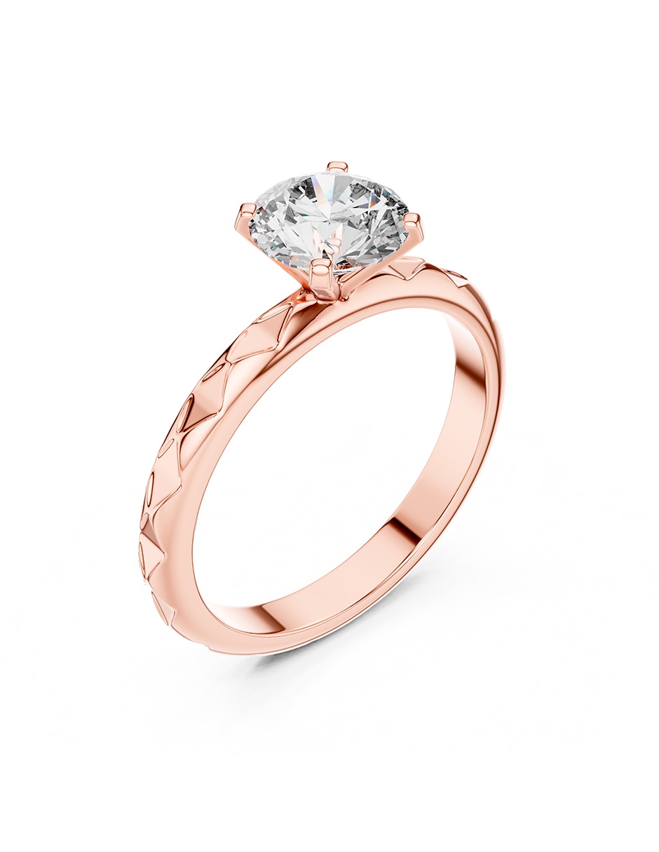 Anillo de compromiso de oro 9 k 2
