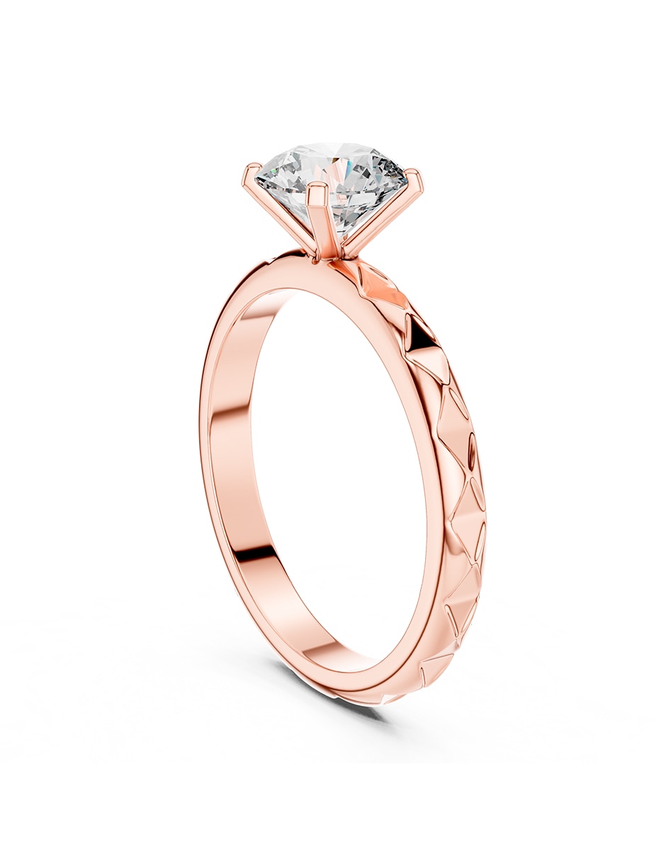 Anillo de compromiso de oro 9 k 3