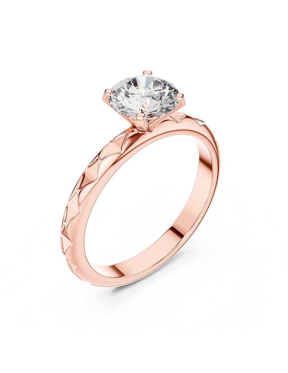 Anillo de compromiso de oro 14 k 2