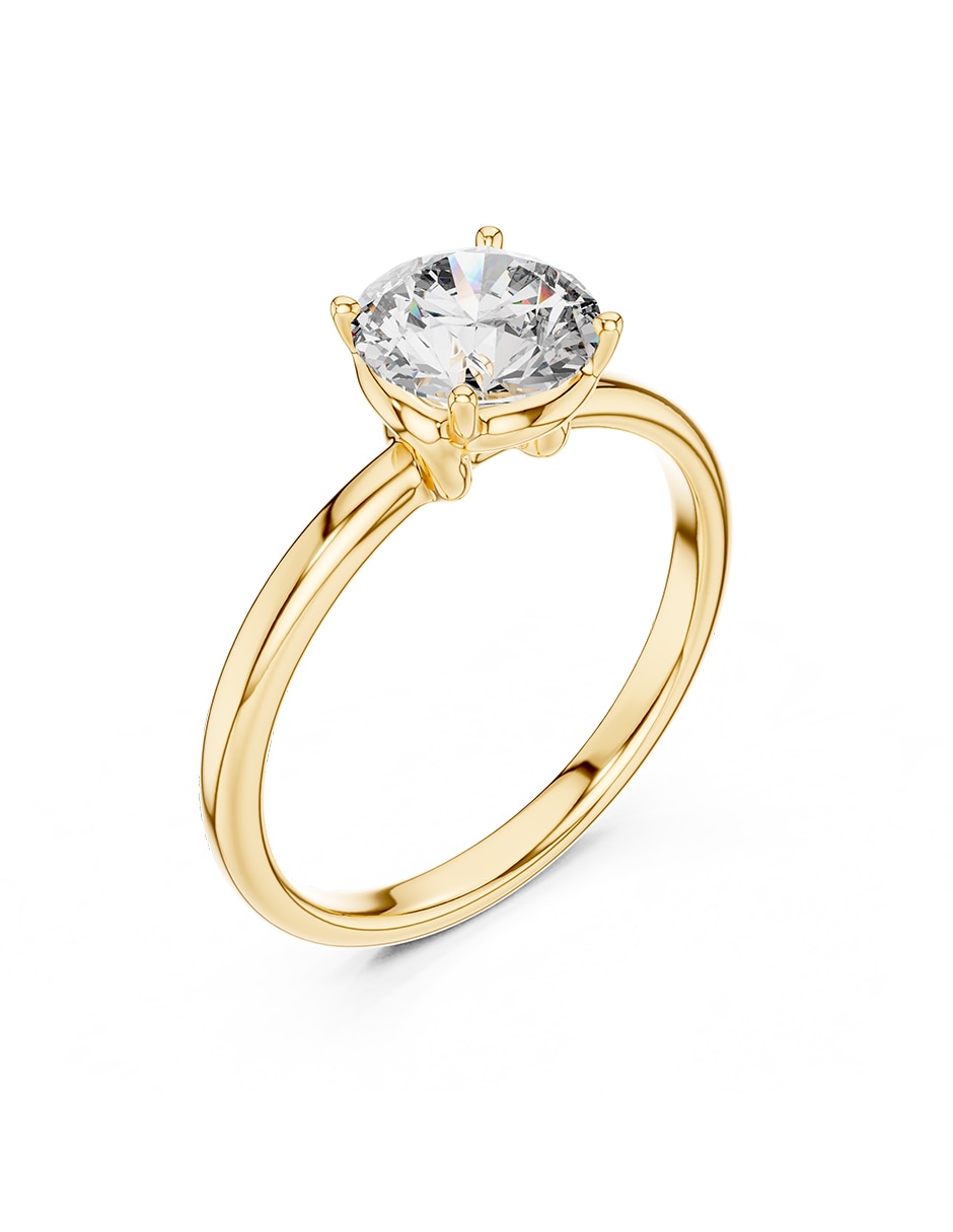 Anillo de compromiso de oro 18 K Amore Mio diamante de laboratorio