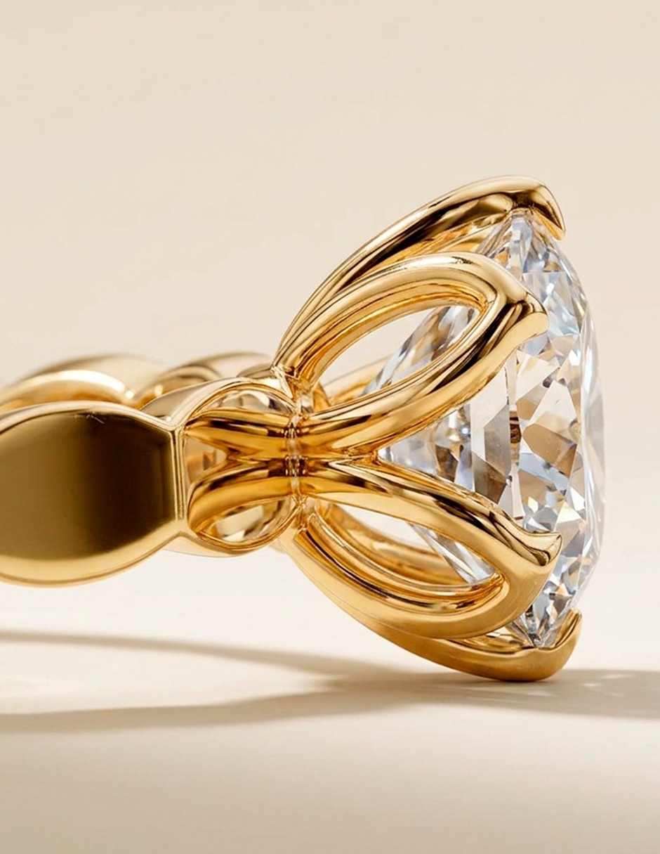 Anillo de compromiso de oro 18 K Amore Mio
