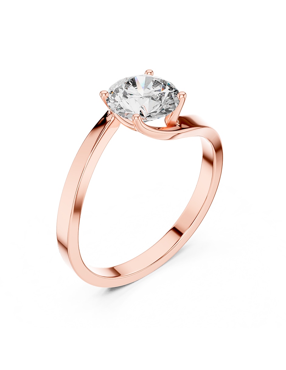 Anillo de compromiso de oro 9 k 2