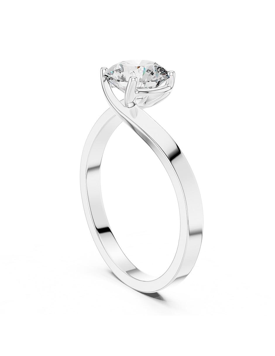 Anillo de compromiso de oro 18 k 3