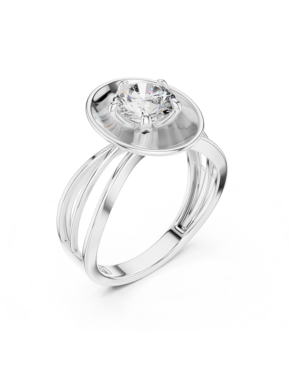 Anillo de compromiso de oro 14 k 2