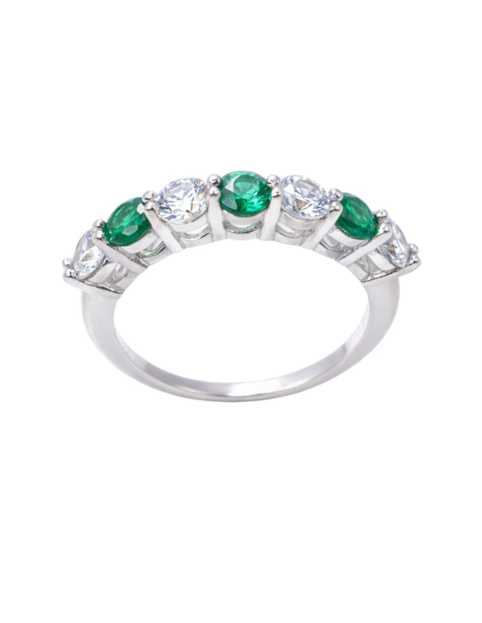 Anillo Crixus Joyeria P 925 de plata zirconia brillante