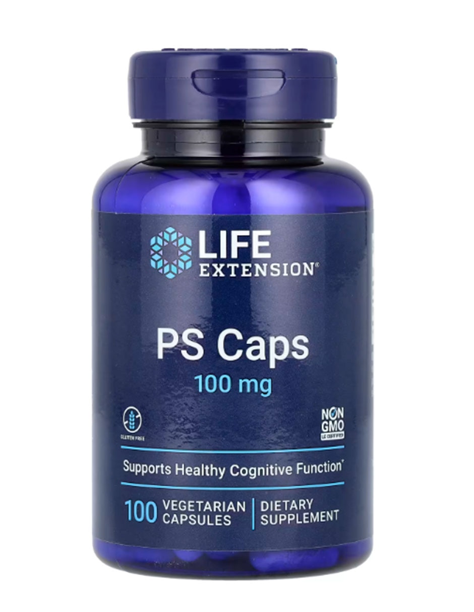 Cápsulas PS 100 mg 100 cápsulas LIFE EXTENSION con Vitaminas y minerales sabor Sin sabor de