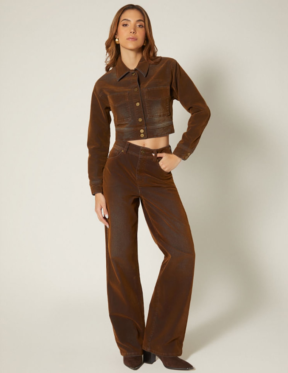 Jeans bota Studio F Velvet para mujer
