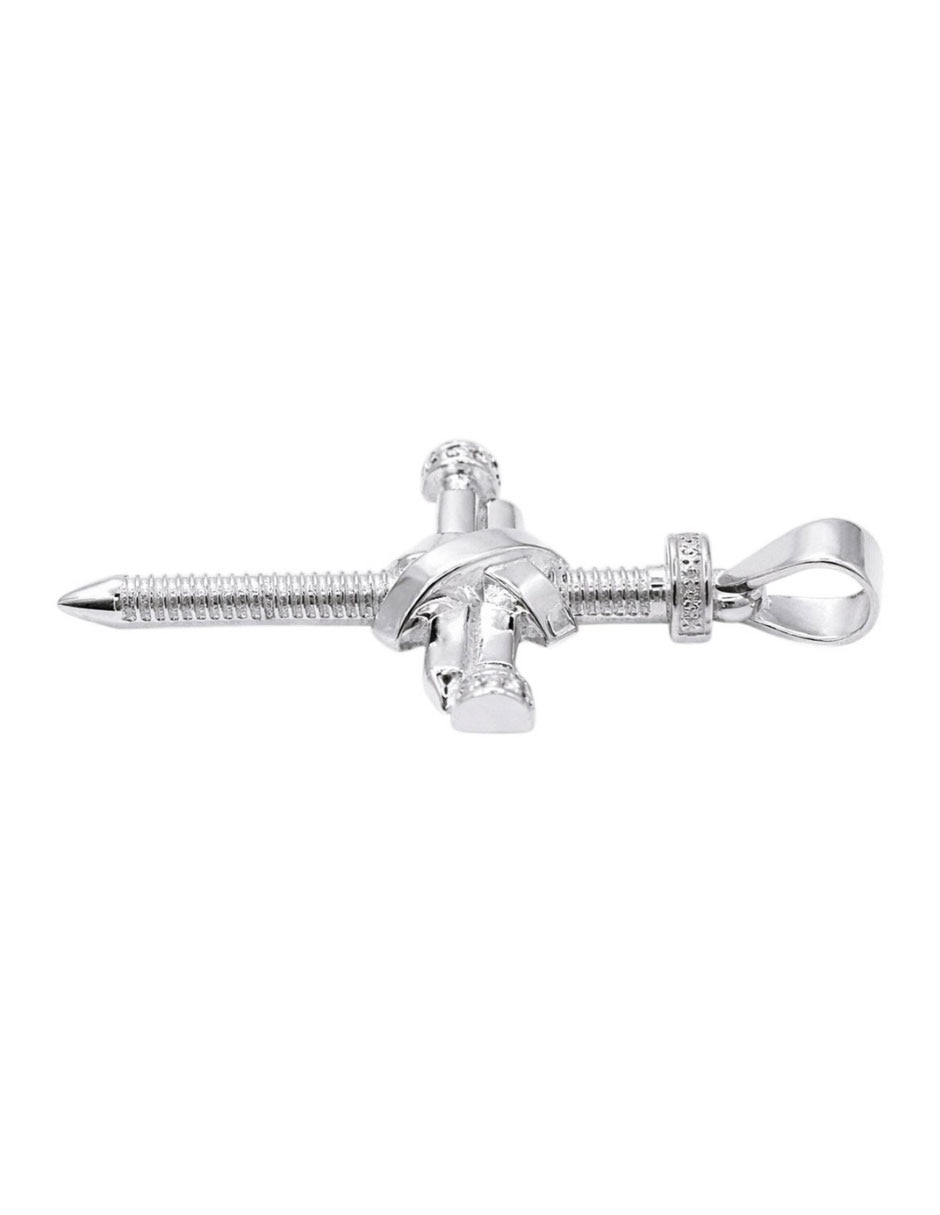 Dije de cruz Crixus Joyeria de plata P 925 zirconia