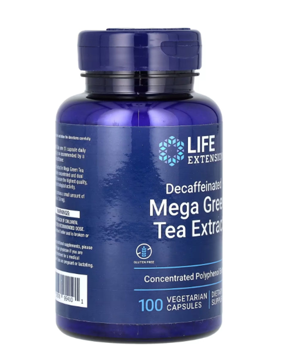 Extracto de té verde mega descafeinado con hoja de té verde orgánica de 100 cápsulas 2