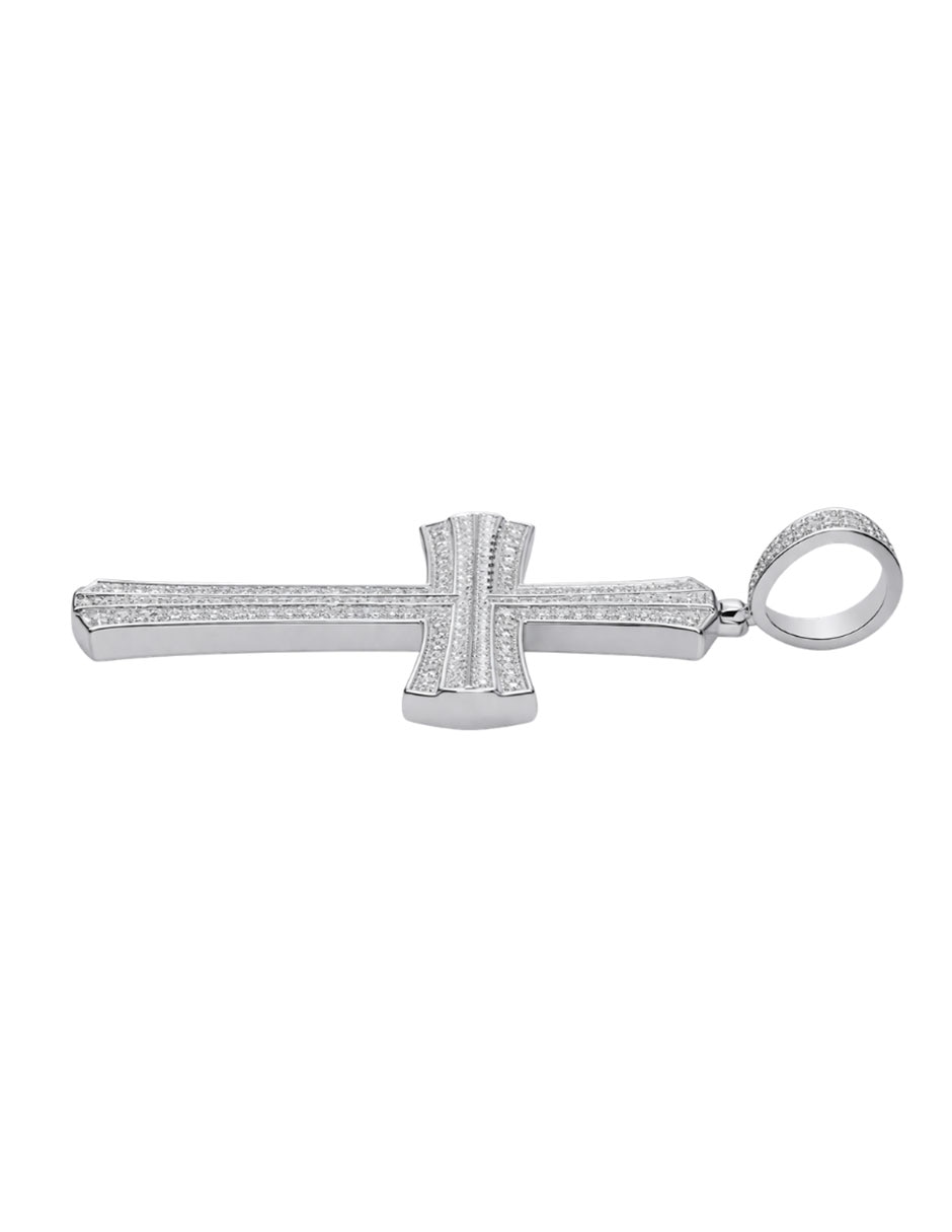 Dije de cruz Crixus Joyeria de plata P 925 zirconia