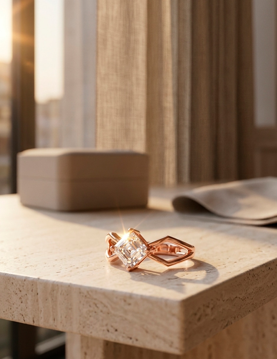 Anillo de compromiso de Oro 14 K ! 7