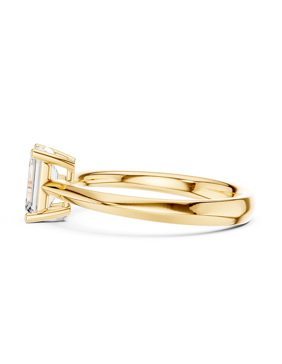 Anillo de compromiso de oro 9 K Amore Mio zirconia cúbica